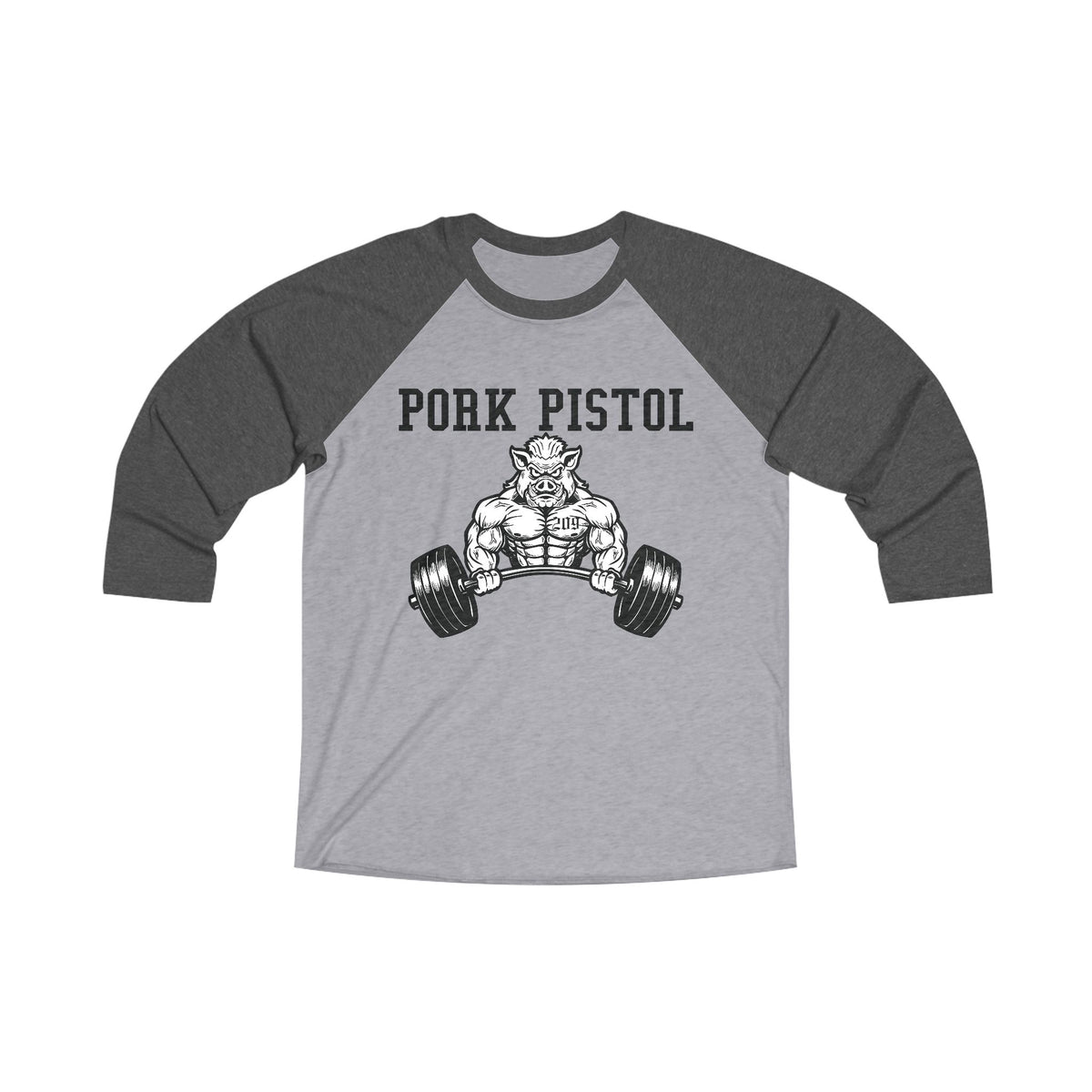 PORK PISTOL 3/4 BASEBALL TEE